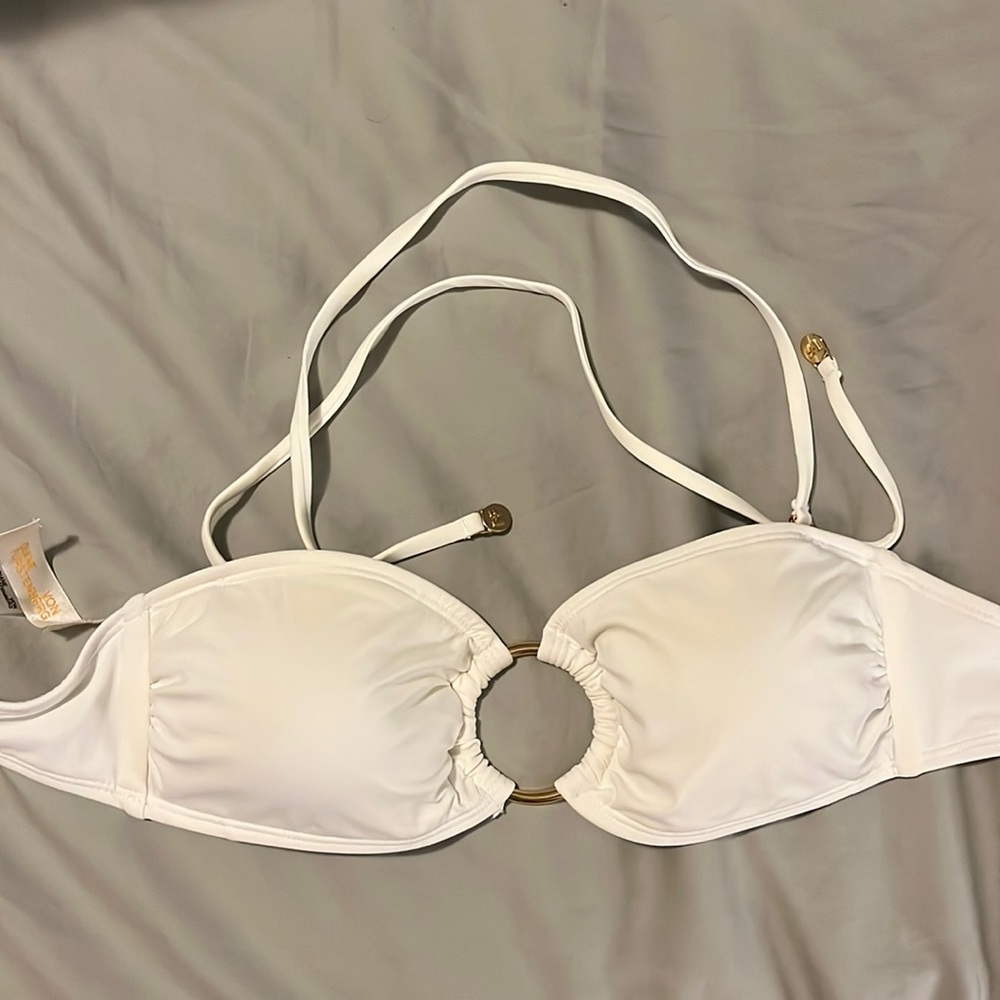 Diane von Furstenberg O Ring Bandeau Bikini Top